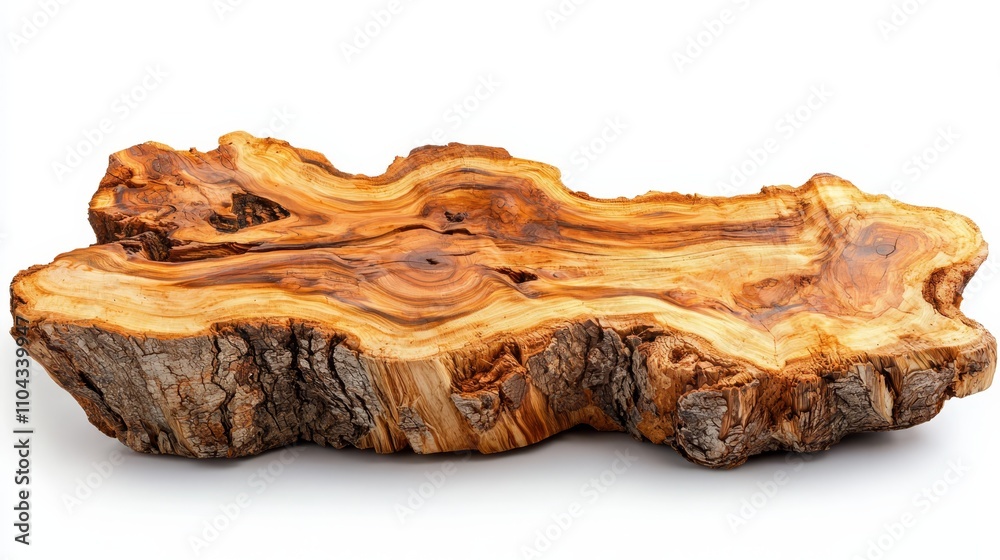 a large wooden slab of wood on a white background The wood has a natural, rustic look, with a smooth, polished surface The white background provides a stark contr a large wooden slab of wood on a white background The wood has a natural, rustic look, with a smooth, polished surface The white background provides a stark contr