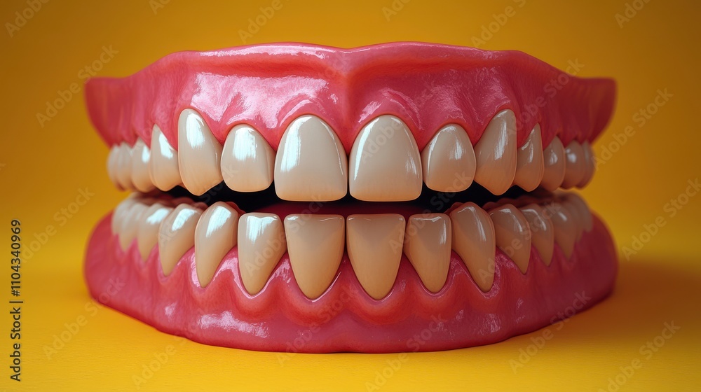 Stunning 3D Dental Model: A Detailed View of Human Teeth and Gums for Dental Education and Awareness Stunning 3D Dental Model: A Detailed View of Human Teeth and Gums for Dental Education and Awareness