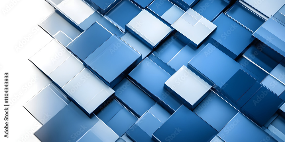 Abstract blue background with square shapes Abstract blue background with square shapes