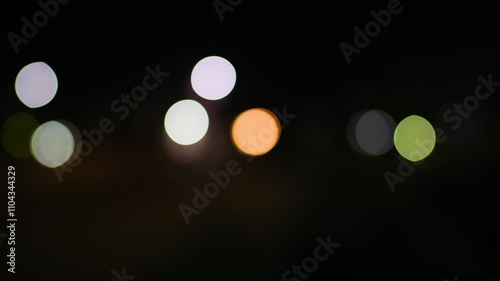 Bokeh blur road light background effect