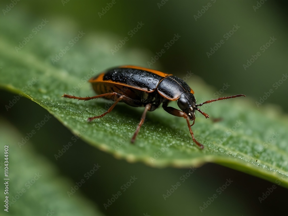 Bug resting on a leaf. Bug resting on a leaf.