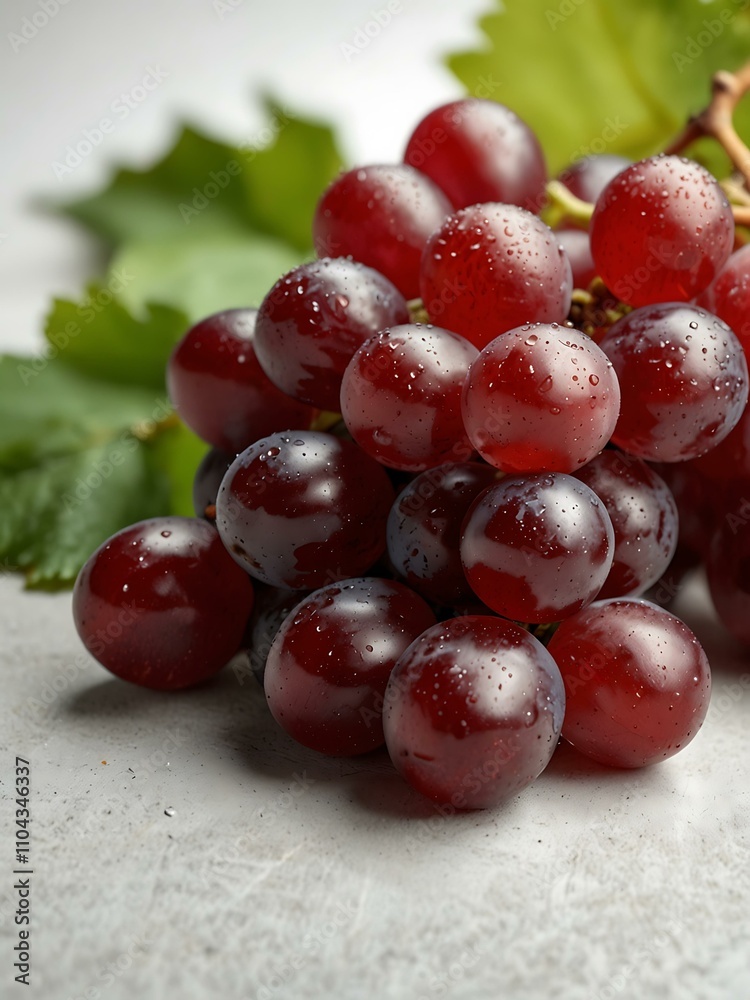 Bunch of red grapes on a white background. Bunch of red grapes on a white background.