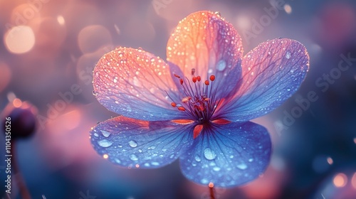 A Delicate Blossom: Capturing the Essence of a Flower in Stunning Macro Photography