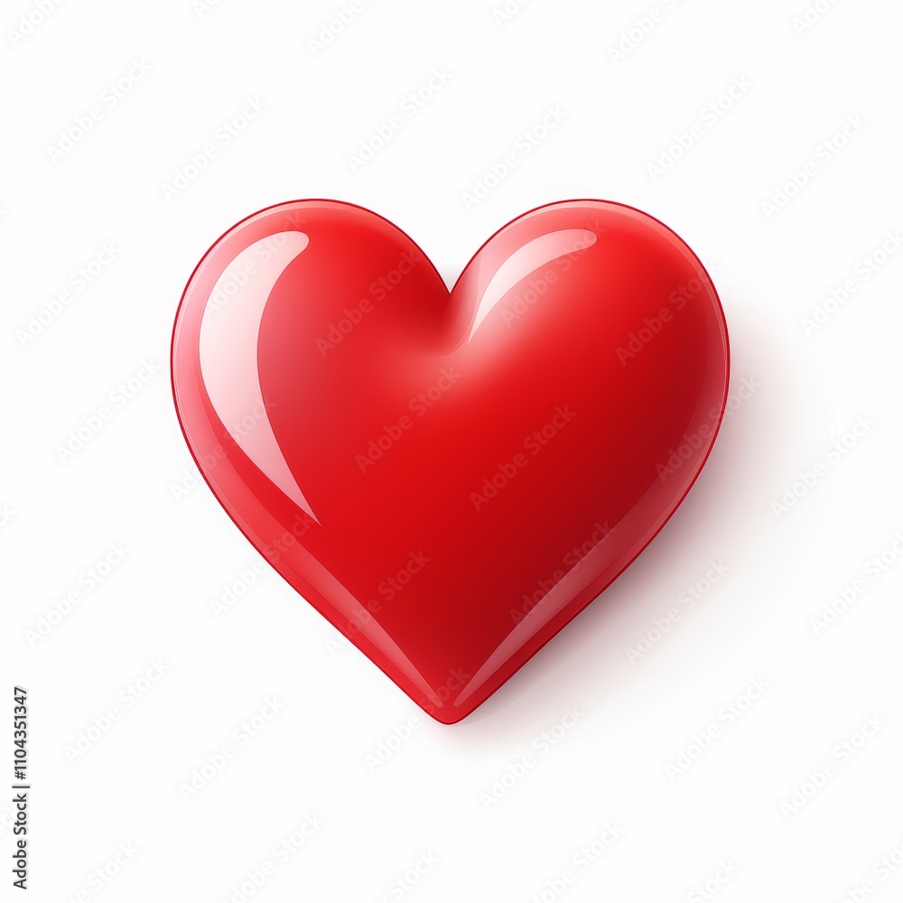 Heart Symbol on White Background Heart Symbol on White Background