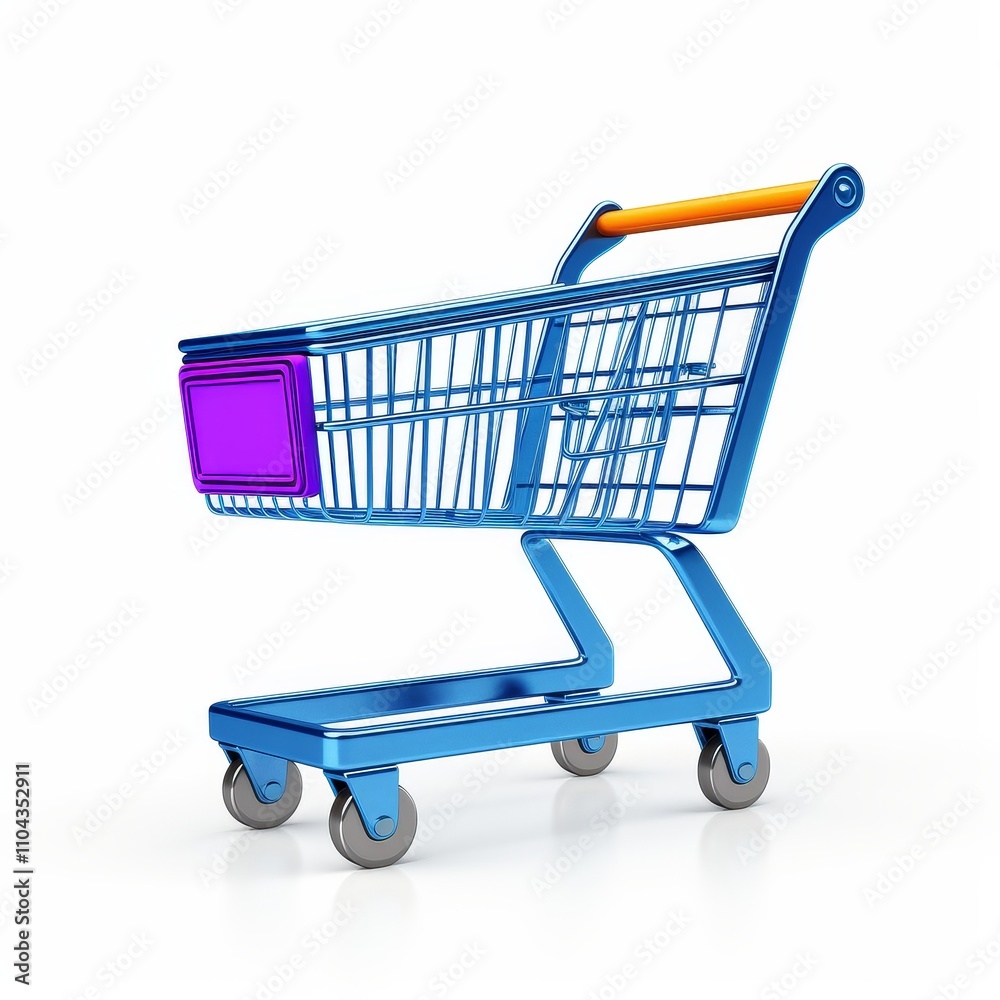 White Background Shopping Cart Icon White Background Shopping Cart Icon