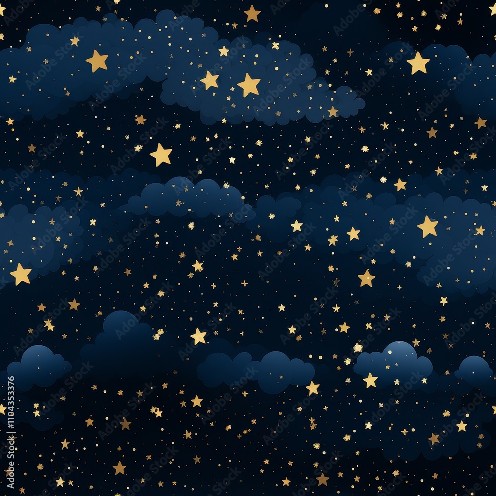 Fototapeta premium Celestial Tapestries: Nightscape Textures