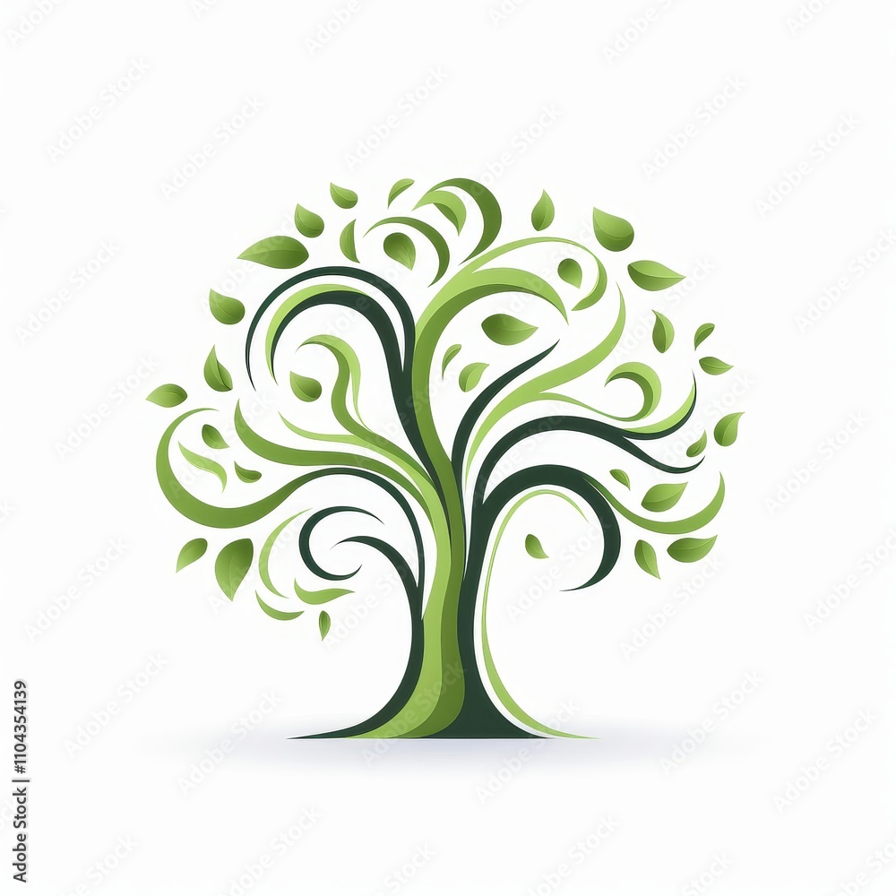 Tree Icon on White Tree Icon on White