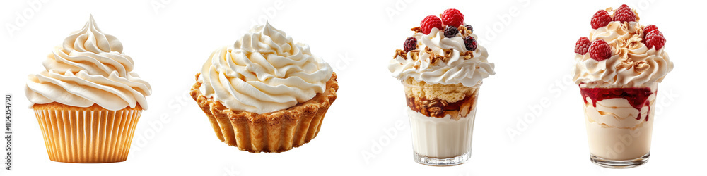 Whipped Cream Topping – Light and Airy Whipped Cream Layered Generously on Top Isolated on Clear White Background Highly Detailed Whipped Cream Topping – Light and Airy Whipped Cream Layered Generously on Top Isolated on Clear White Background Highly Detailed