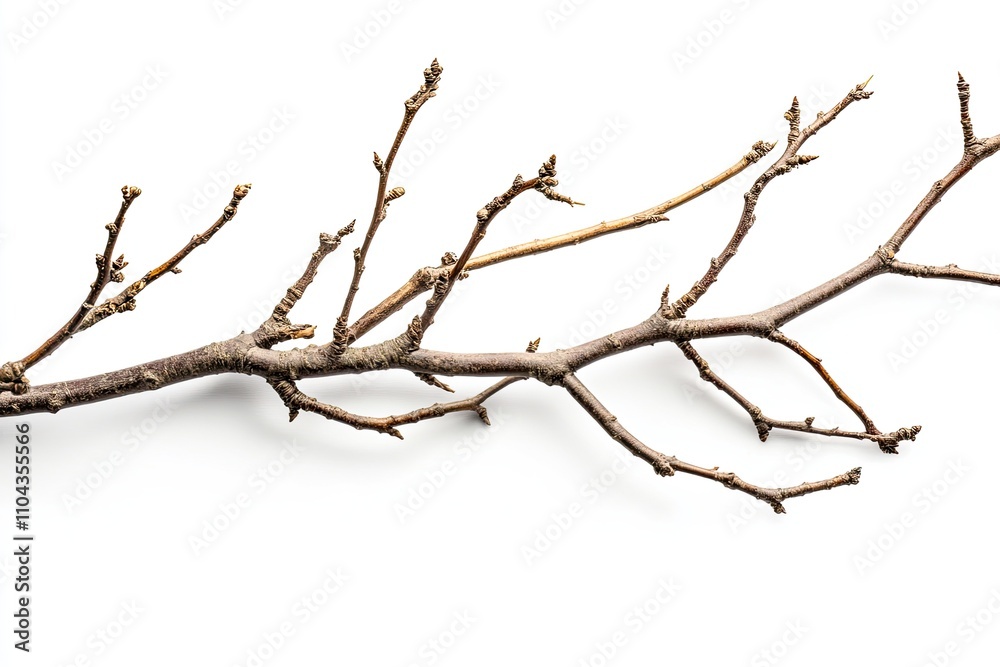 Dry branches, twigs isolated on white background Dry branches, twigs isolated on white background