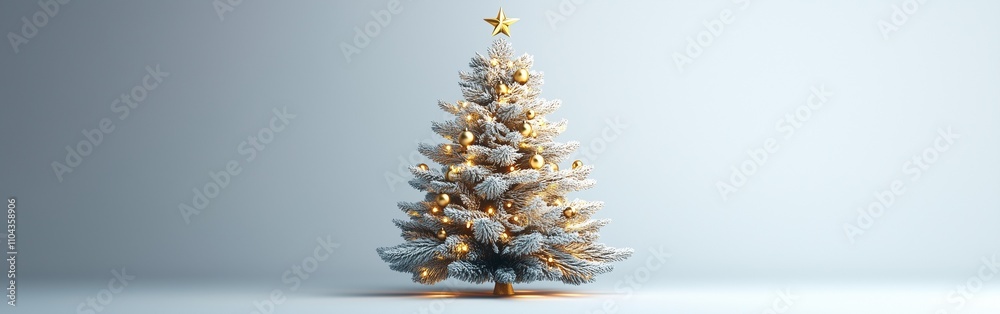 gold christmas tree isolated on white background gold christmas tree isolated on white background
