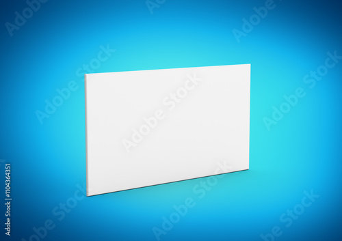 A Clean White Business Card Mockup Design Showcasing A Branding Card Template 3D Illustration