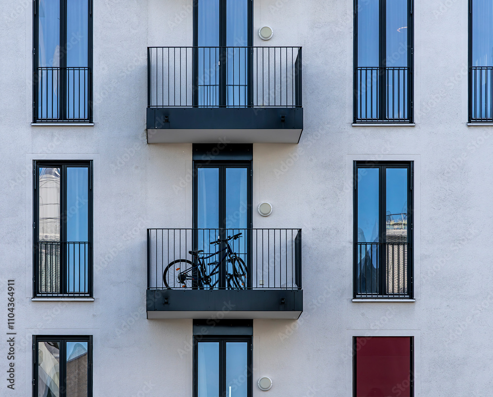 moderne Hausfassaden und Architektur in Berlin-Tiergarten, Berlin, Deutschland