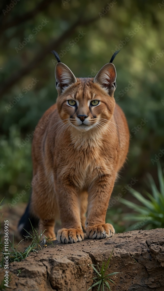 Obraz premium Caracal (wildcat) in nature.