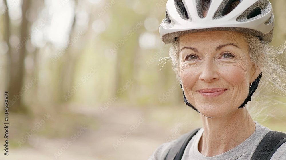 Age-Defying Vitality: Active Senior Woman Cycling in Nature - A Dynamic Anti-Aging Concept Photo Age-Defying Vitality: Active Senior Woman Cycling in Nature - A Dynamic Anti-Aging Concept Photo