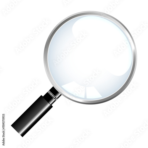 Magnifying glass loupe with gray handle