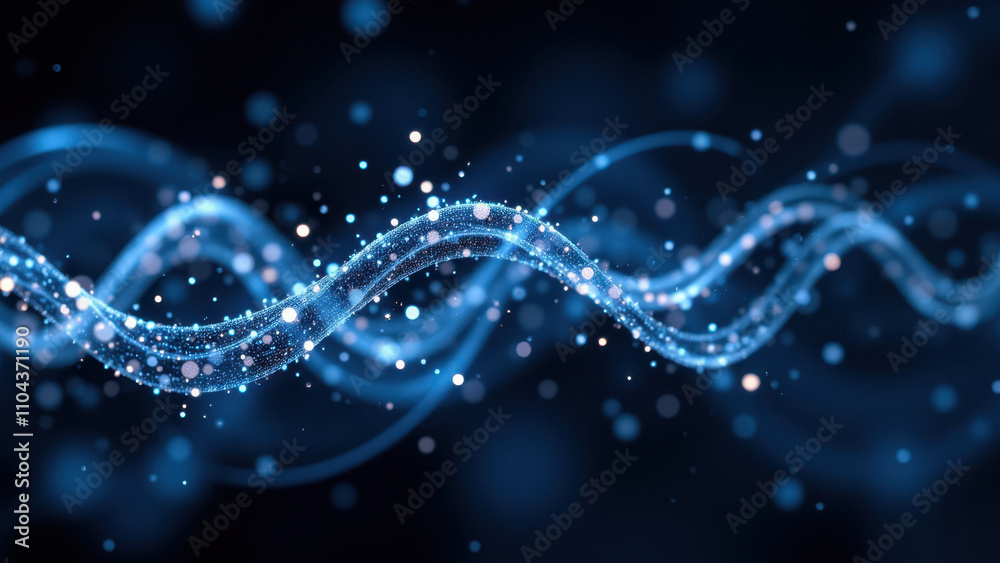 Semaglutide medication with a flowing, sparkling visual effect representing its molecular structure. Semaglutide medication with a flowing, sparkling visual effect representing its molecular structure.