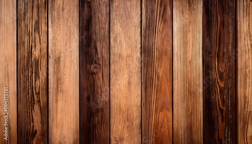 Vintage and rustic beige and dark brown shades wooden background, vertical boards, wooden texture