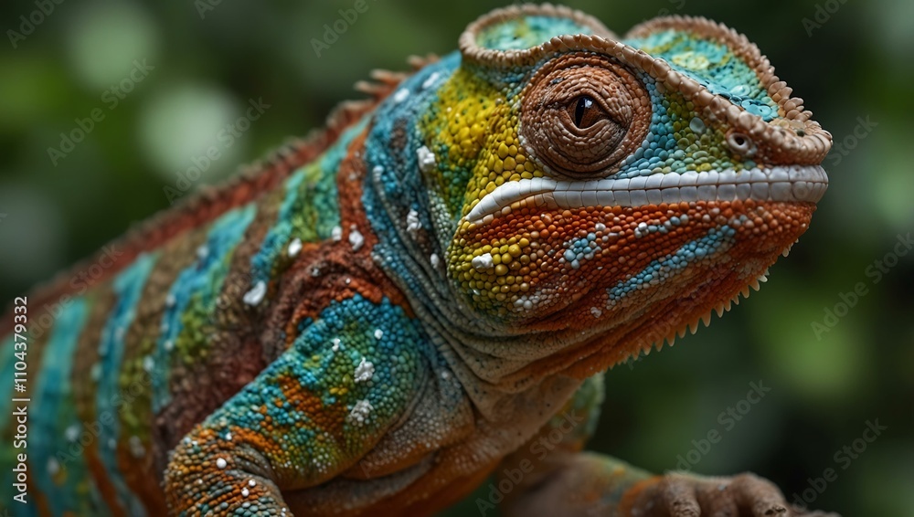 Obraz premium Chameleon – beautiful and vibrant animal.