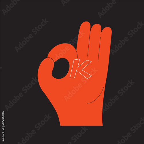 Playful illustration featuring hand gestures. Okay sign, emoji, expressive details. Modern communication concepts.