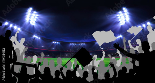 celebration people in stadium night holiday