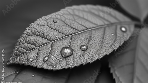 leaf with a droplet