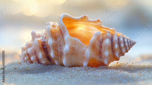 seashell under the warm sun