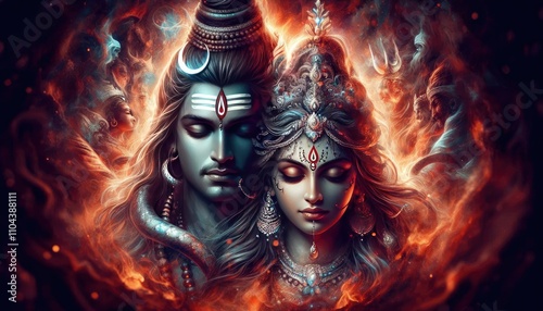 Lord Shiva and Goddess Parvati