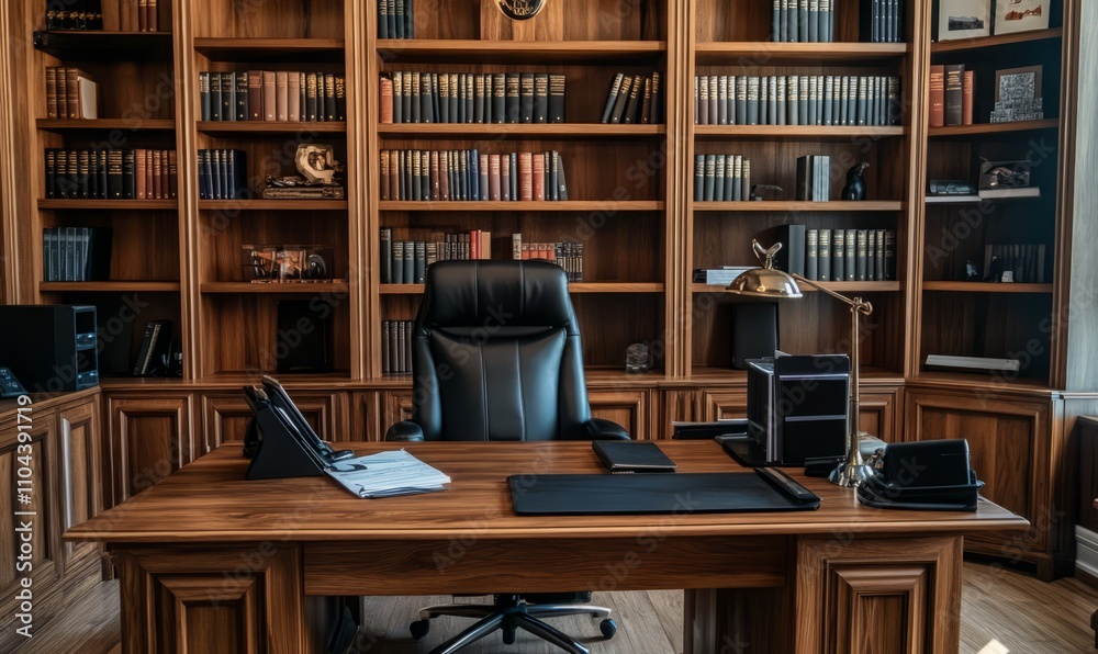 This photo showcases a professional office desk setup perfect for Zoom backgrounds. This photo showcases a professional office desk setup perfect for Zoom backgrounds.