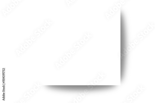 transparent drop Shadow Square. Realistic square frame overlay shadow effect isolated on transparent background. Shadow corner PNG. soft edge blur shadow. Shadow border for design