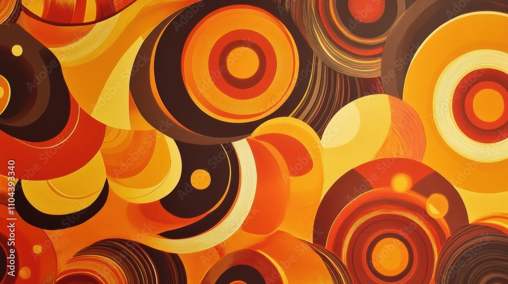 Vibrant abstract artwork featuring swirling patterns in warm shades of orange and yellow. Vibrant abstract artwork featuring swirling patterns in warm shades of orange and yellow.