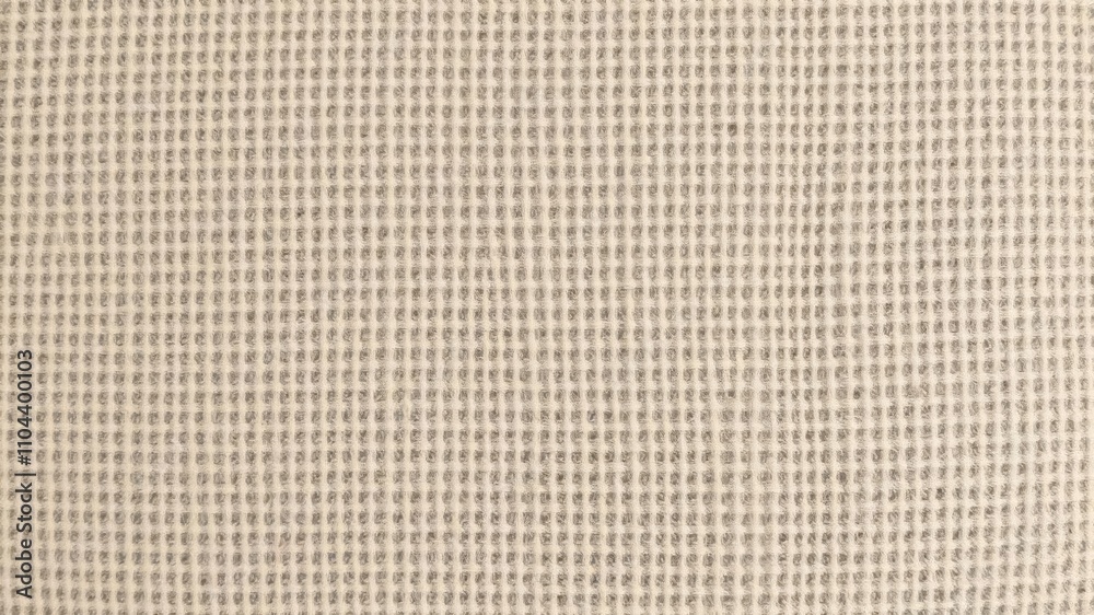 Fototapeta premium Close-up shot of canvas texture with visible weave, creating a rustic and natural look, pattern