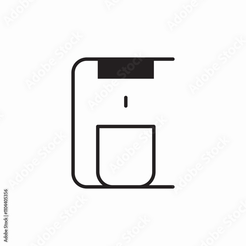 coffee machine icon sign vector