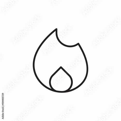 fire flame icon sign vector
