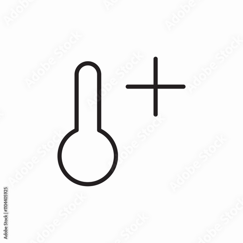 hot temperature icon sign vector