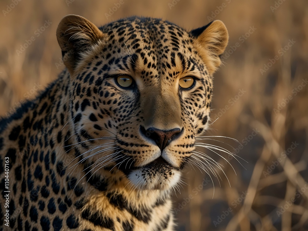 Close-up of a big male leopard. Close-up of a big male leopard.