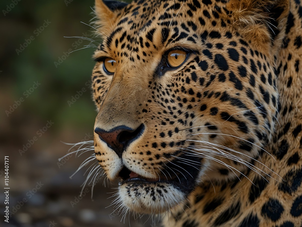 Close-up of a big male leopard. Close-up of a big male leopard.