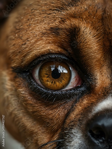 Wallpaper Mural Close-up of a boxer's experienced eyes. Torontodigital.ca