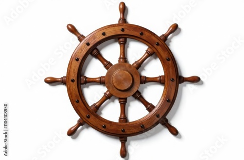 ship steering wheel photo