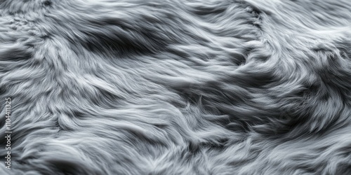 Close-up of textured fabric, possibly a faux fur or wool-like material, with a soft and fluffy appearance.