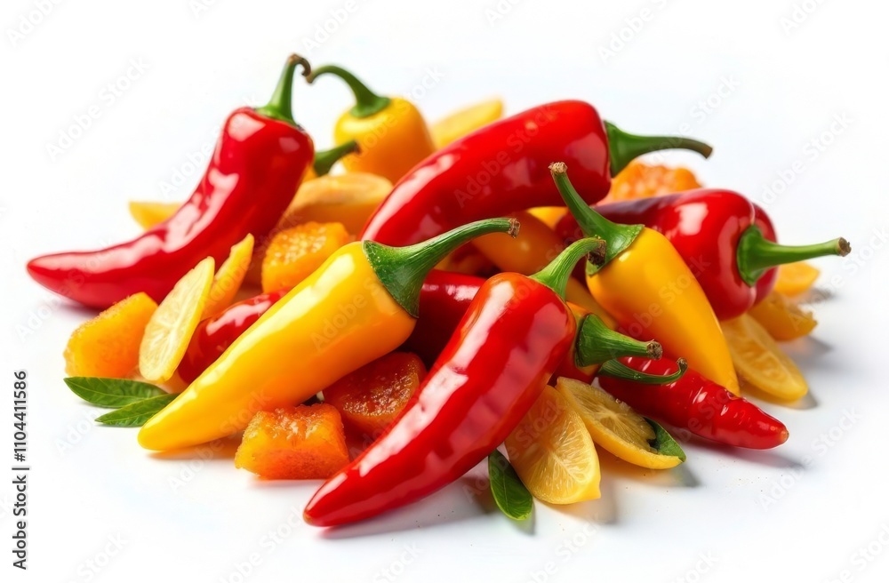 red and yellow peppers red and yellow peppers