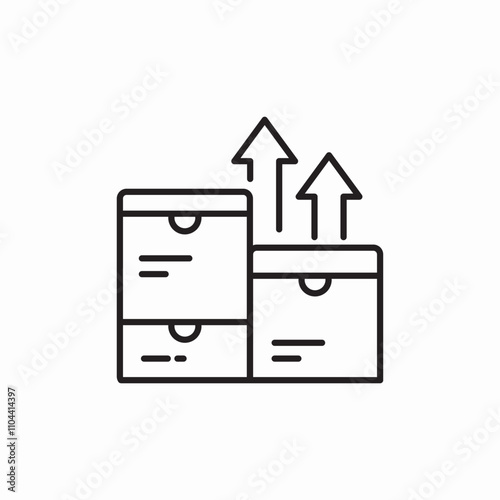 delivery packages icon sign vector