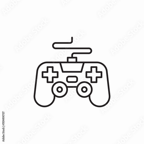 gamepad controller icon sign vector