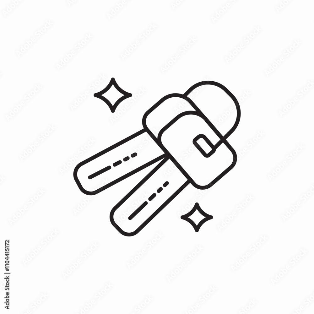keys unlock icon sign vector keys unlock icon sign vector