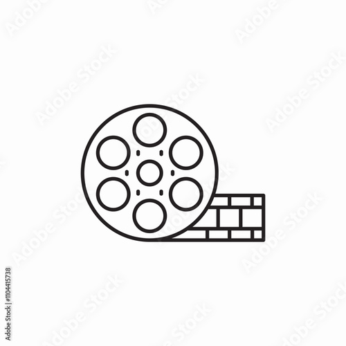 movie film icon sign vector