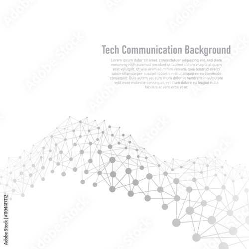 Abstract digital futuristic smart tech grid communication background