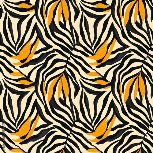 seamless pattern of safari