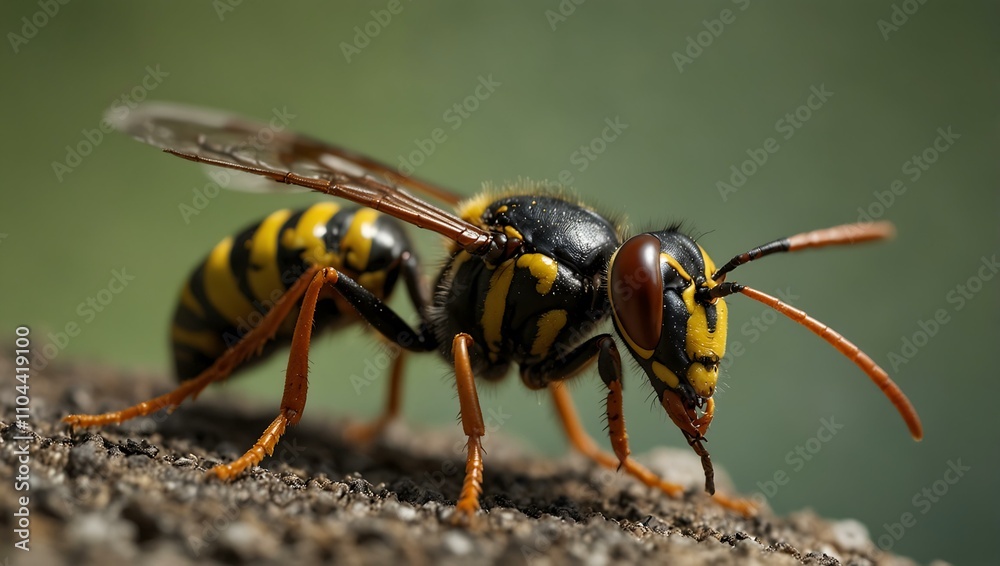 Fototapeta premium Close-up of a wasp.