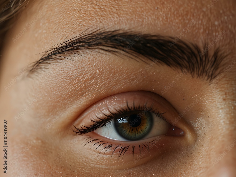 Obraz premium Close-up of a woman's eyes.