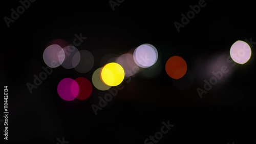 Road vechicles car bokeh light background footage photo