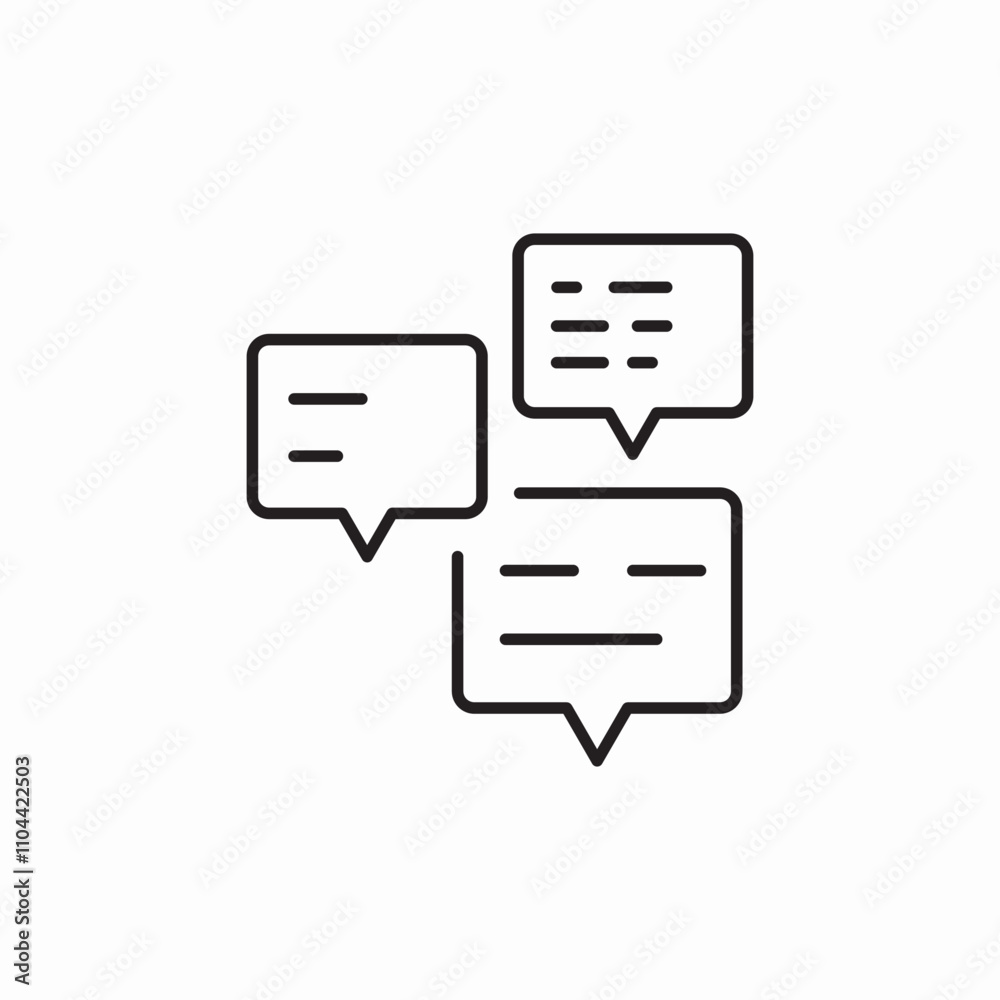 chat speech bubbles icon sign vector chat speech bubbles icon sign vector